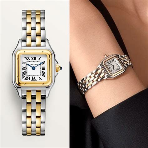 cartier panthere gold watch dupe|cartier panthere watch price.